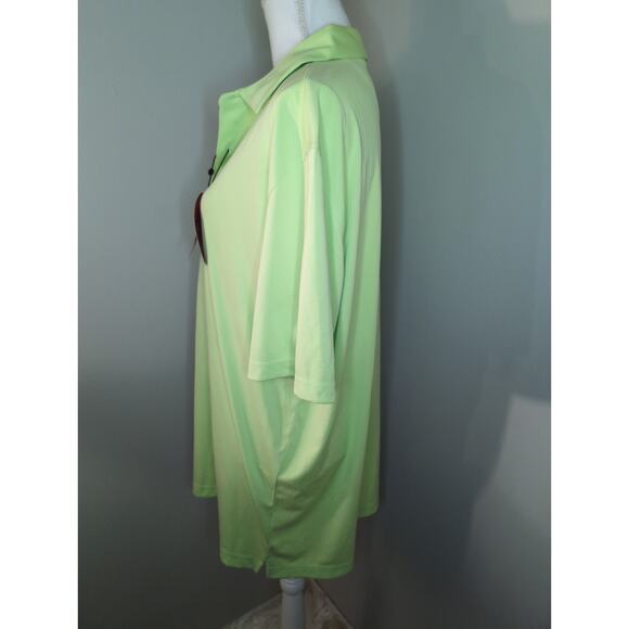 Greg Norman XL NWT lemon green gold dressy golf polo - Picture 4 of 8